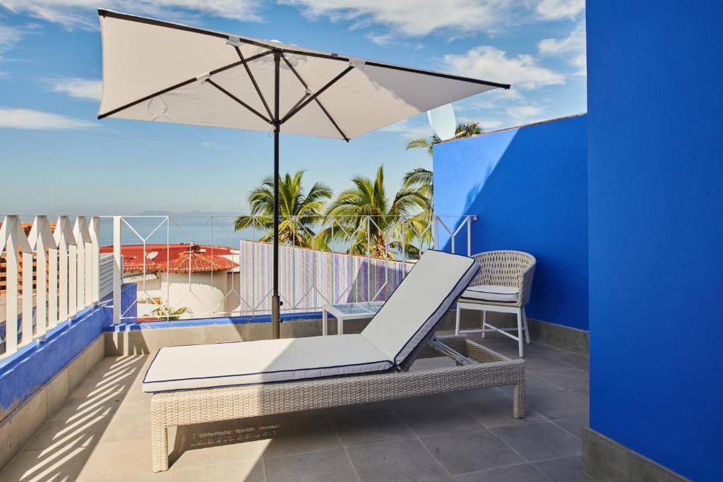 Patio Azul Hotelito Boutique: Balcony/terrace