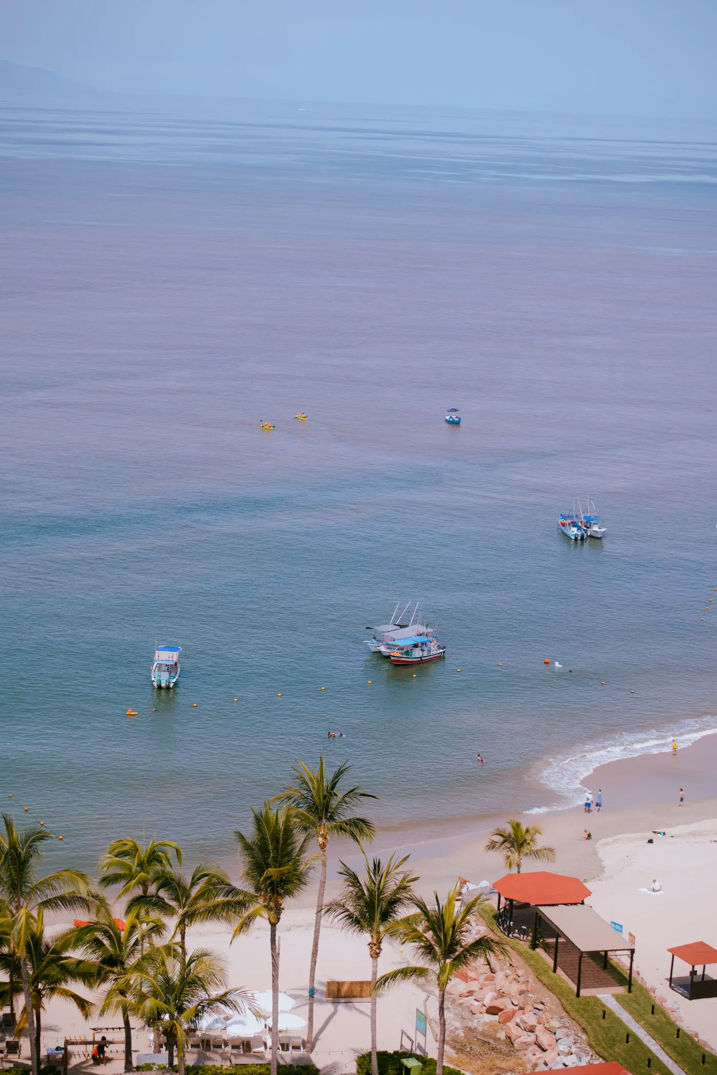 Boats on a Puerto Vallarta beach