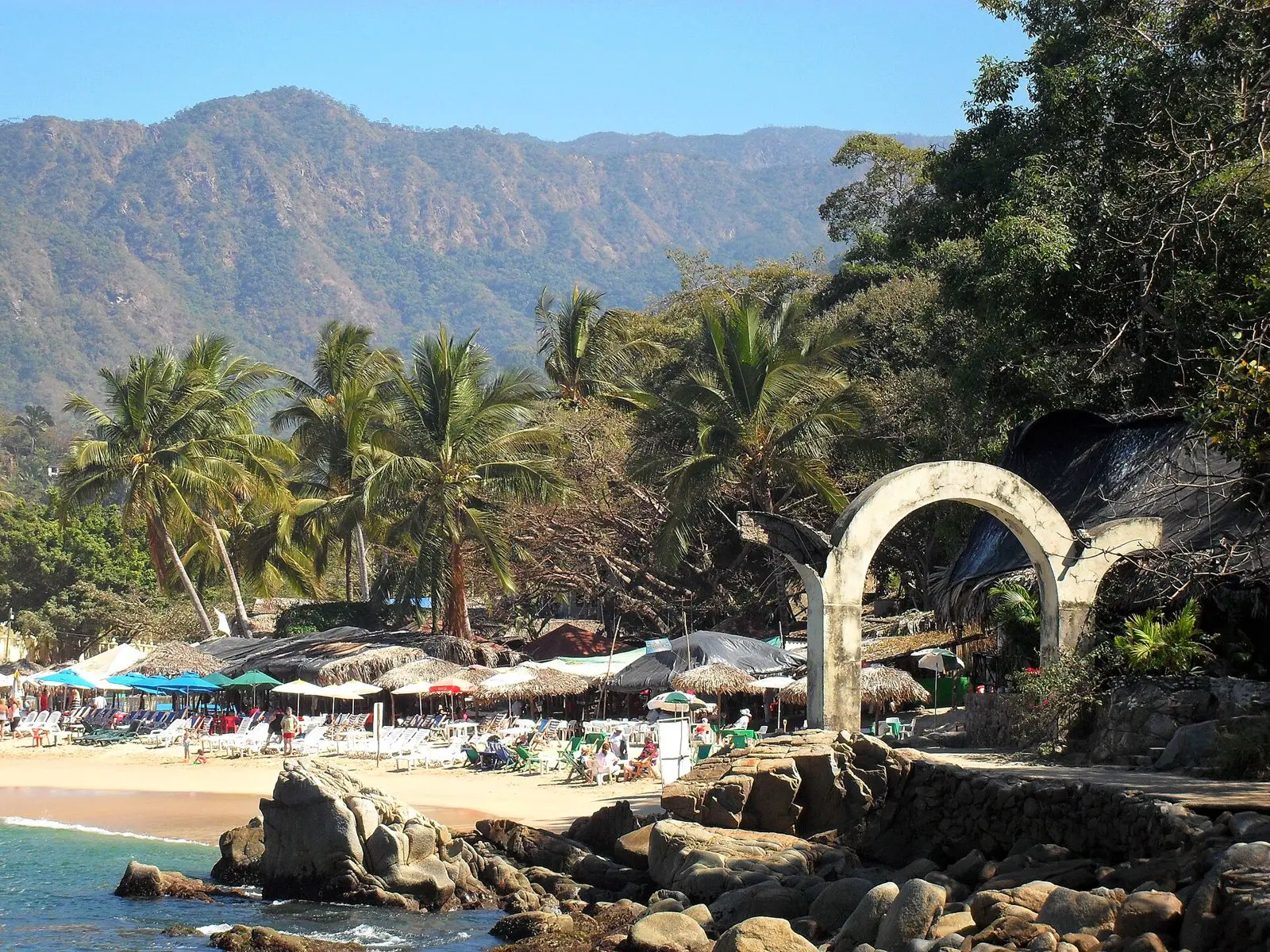 Mismaloya cove on the South Shore
