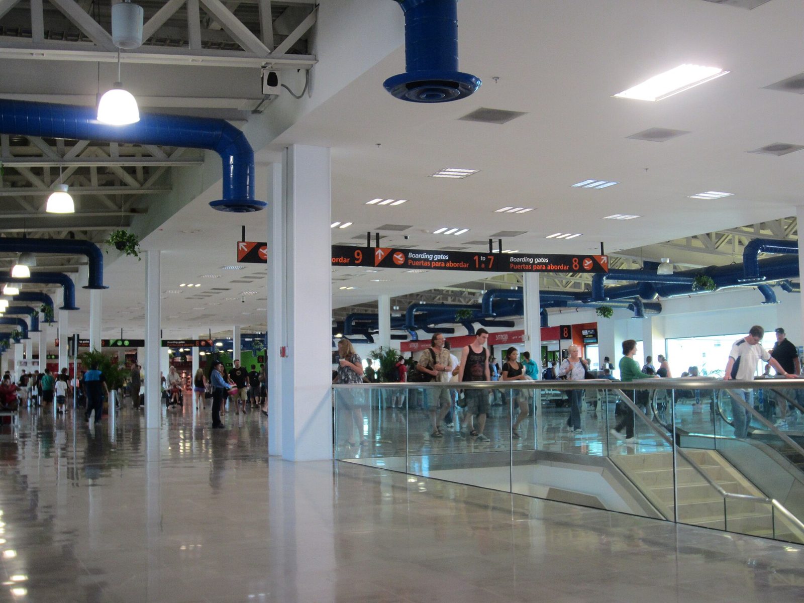 The check-in hall at Puerto Vallarta International Airport